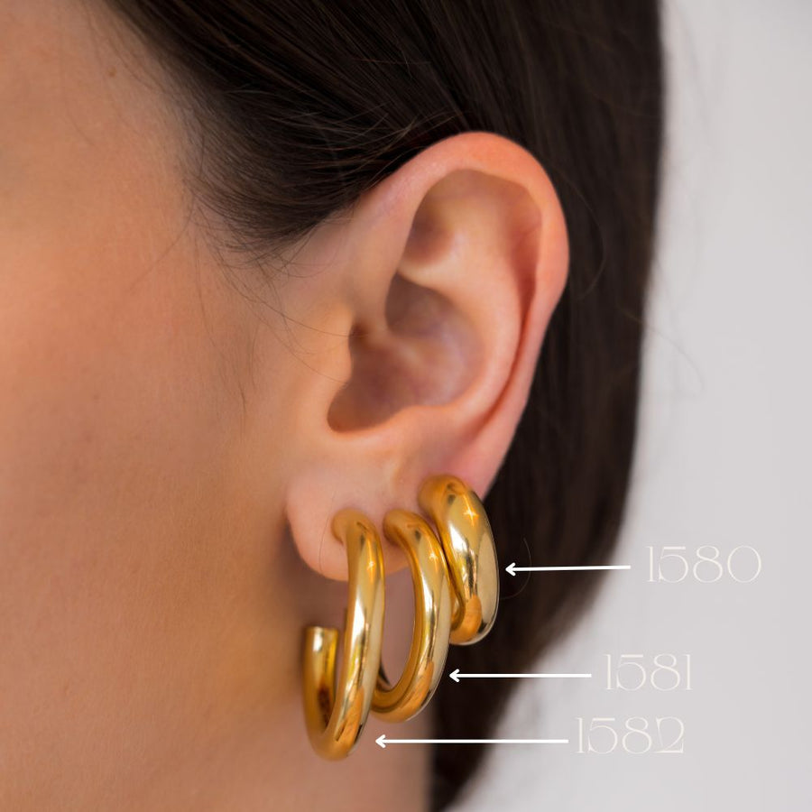 Boucles d'Oreilles 1582 (Larges) - Silky Haze