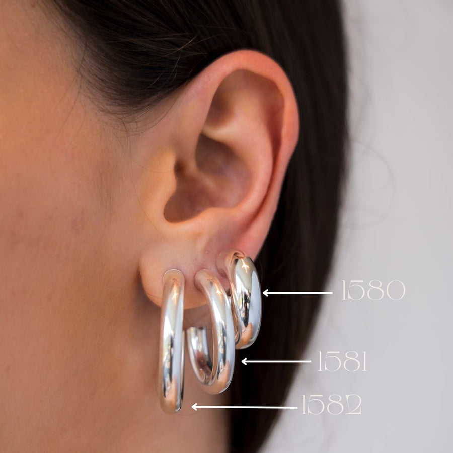 Earrings 1582 (Large) - Silky Haze