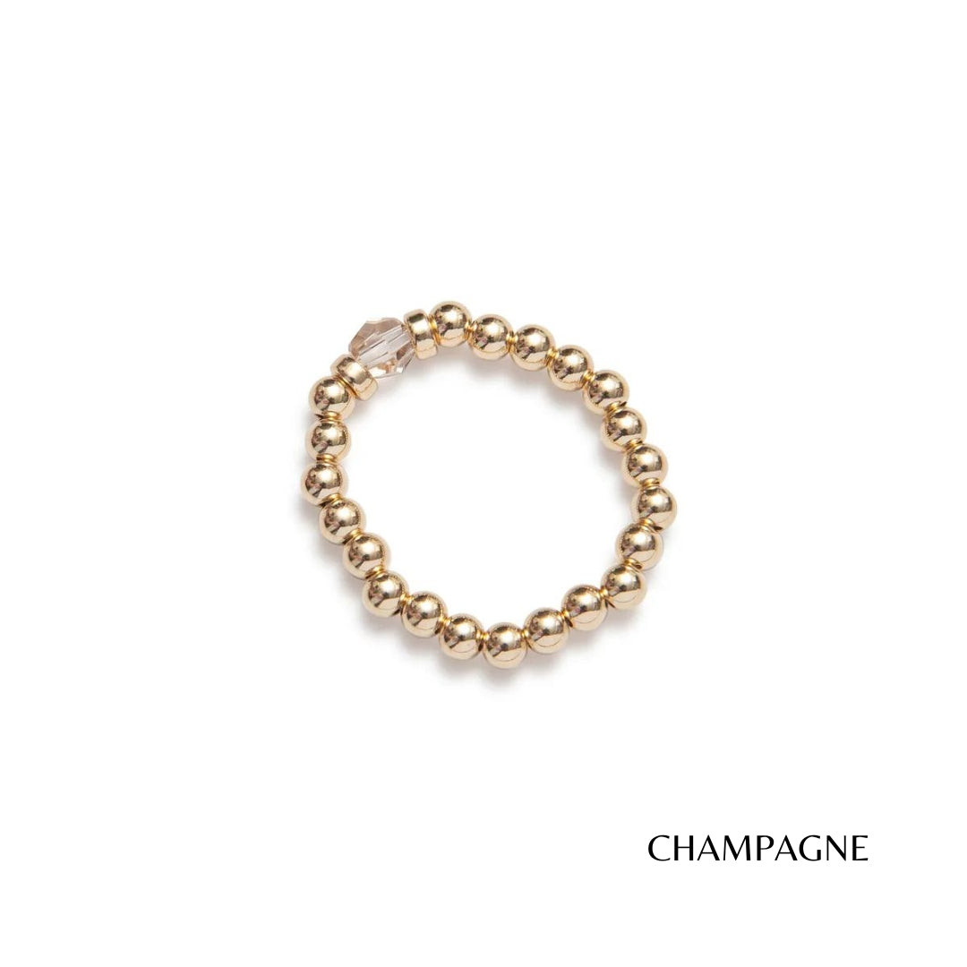 Classic Crystal Elastic Ring