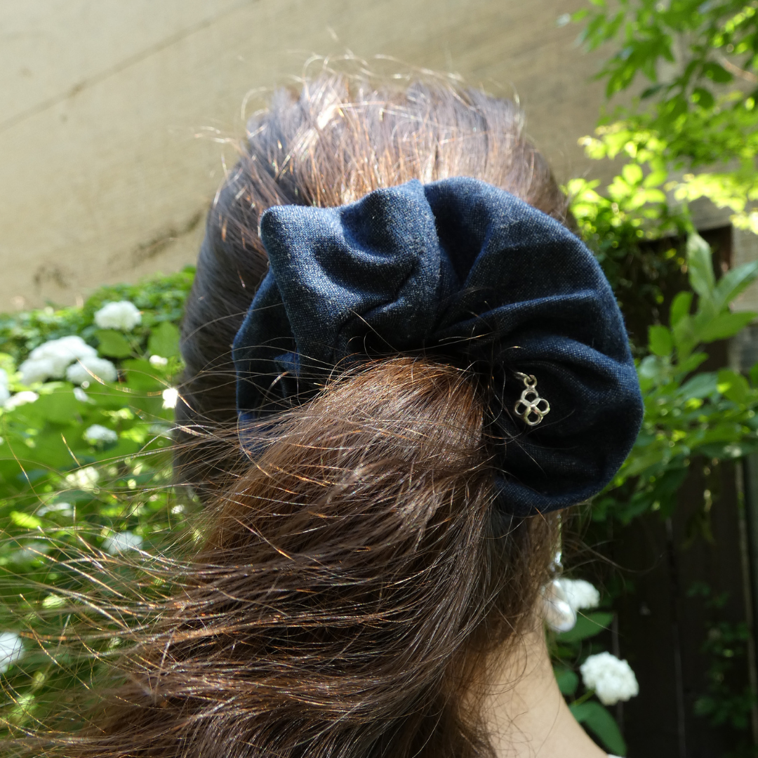 Beblue Hair Scrunchie with Charm