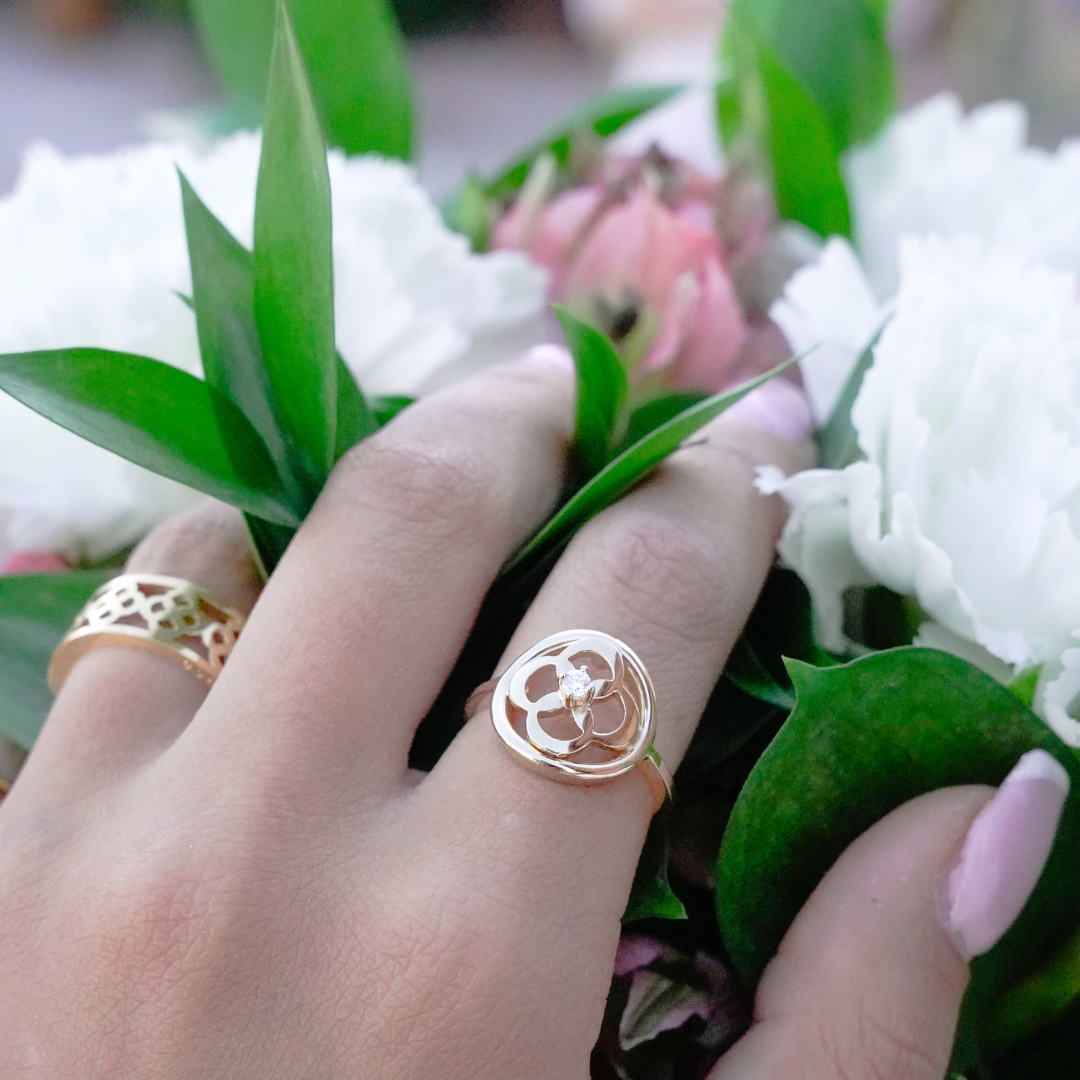 Be Majestic Ring - Love Me First - Sterling Silver 14kt Gold Vermeil ...
