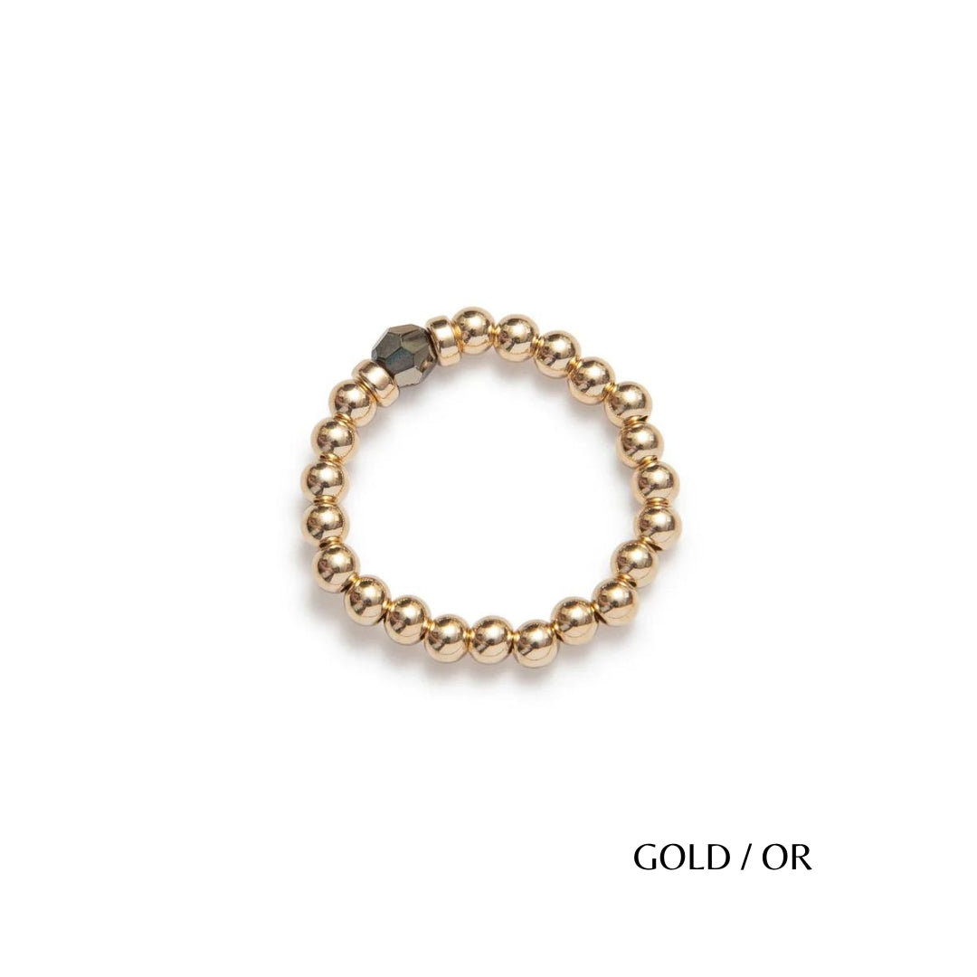 Classic Crystal Elastic Ring