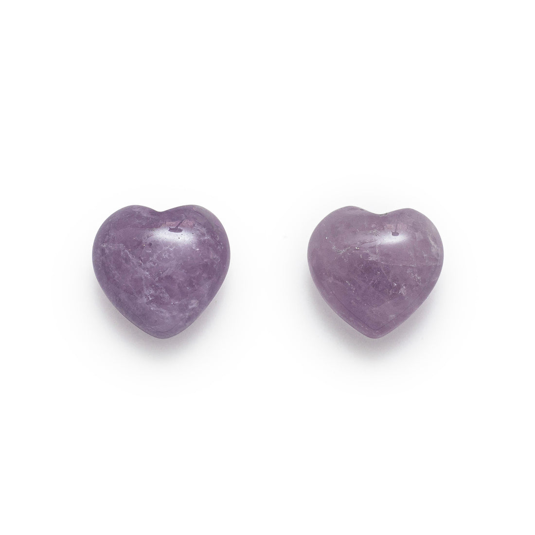 Petit Coeur en Pierre Lépidolite Violette