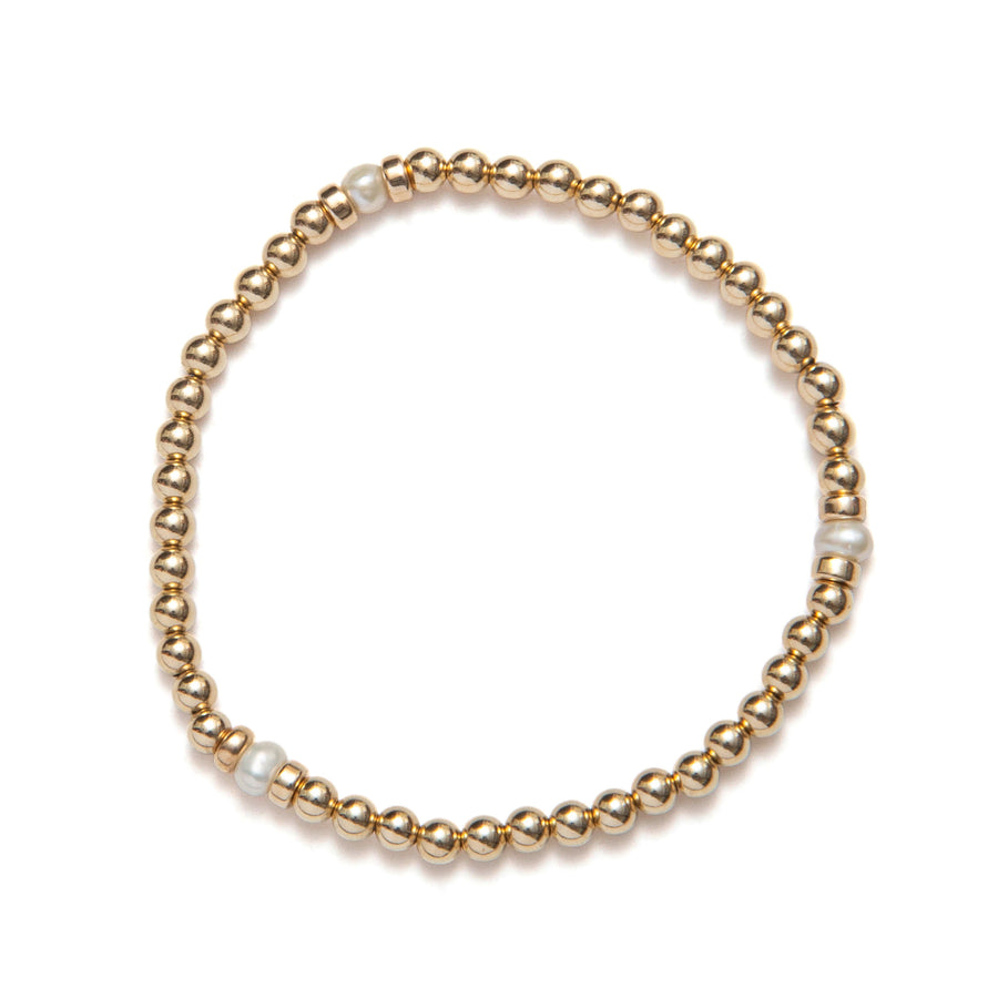 be fond women's bracelet sterling silver 14kt gold vermeil freshwater pearl handcrafted in canada  
