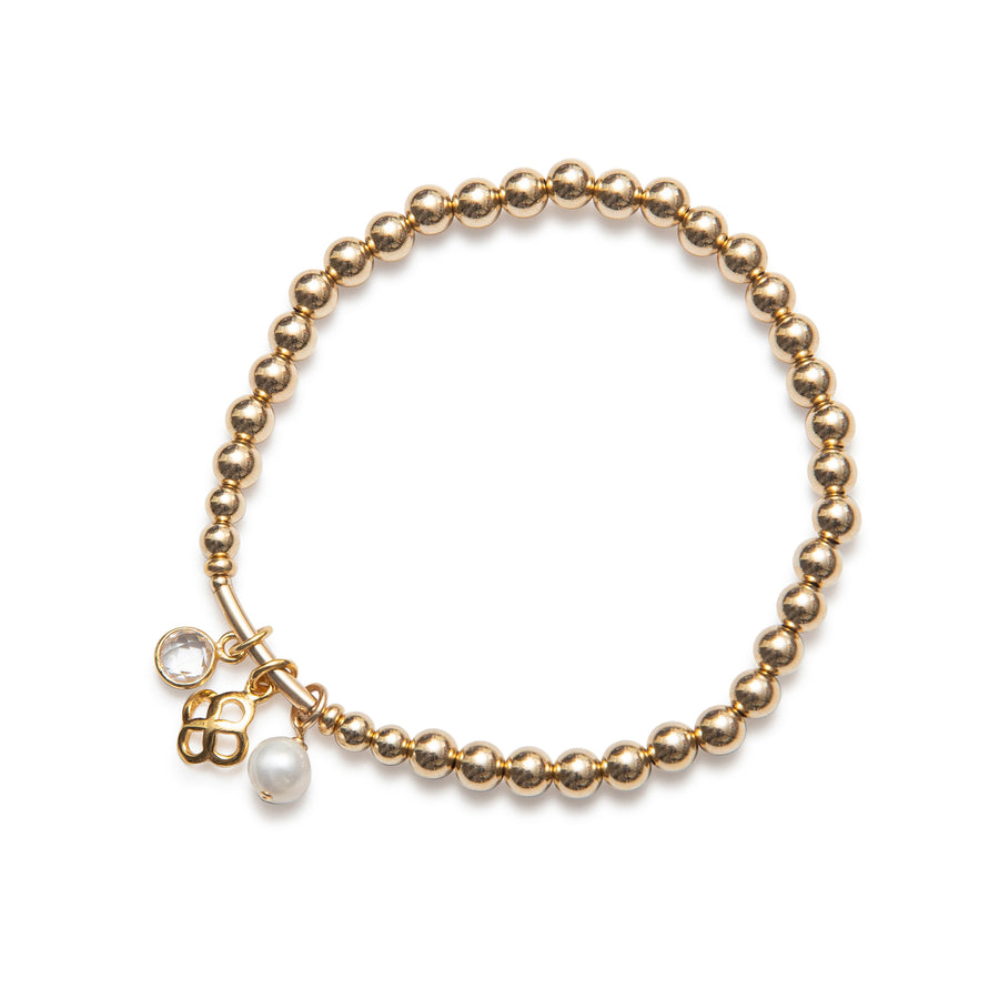 be stellar women's bracelet 14kt gold vermeil crystal handcrafted in canada  