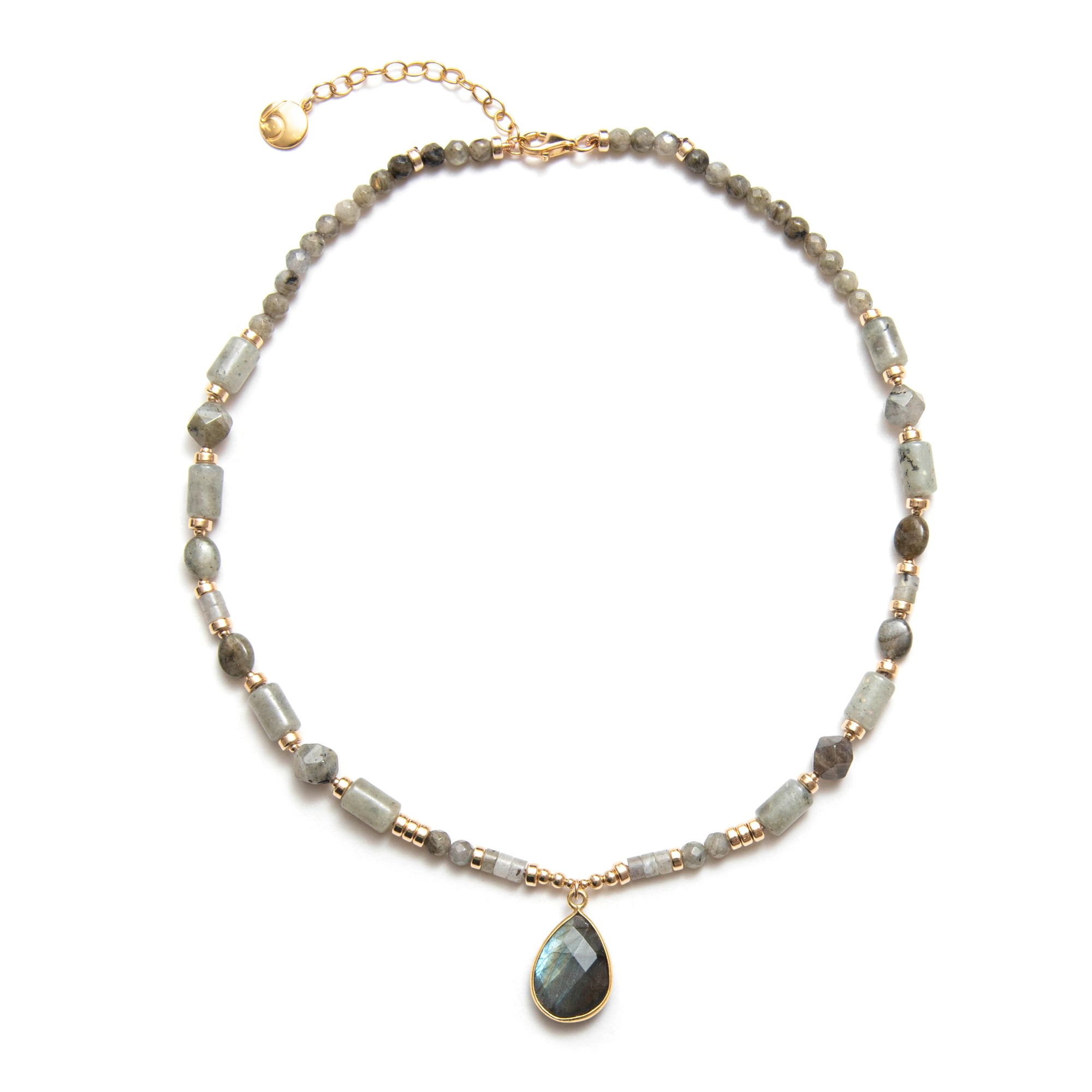 necklace in labradorite