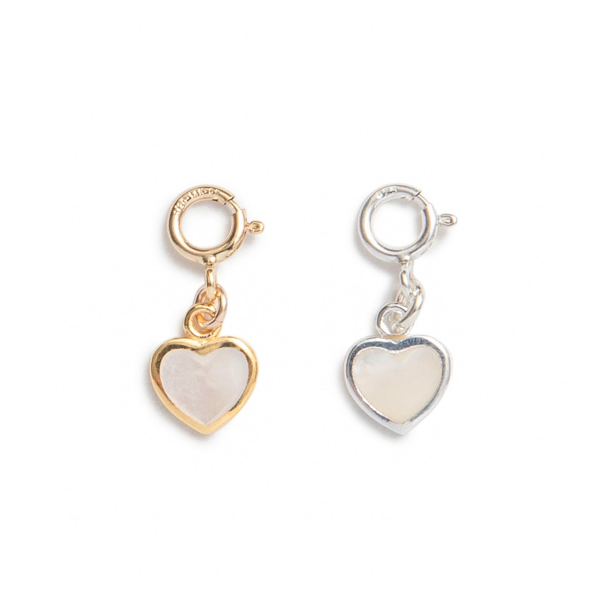 Mother-Of-Pearl Heart Charm