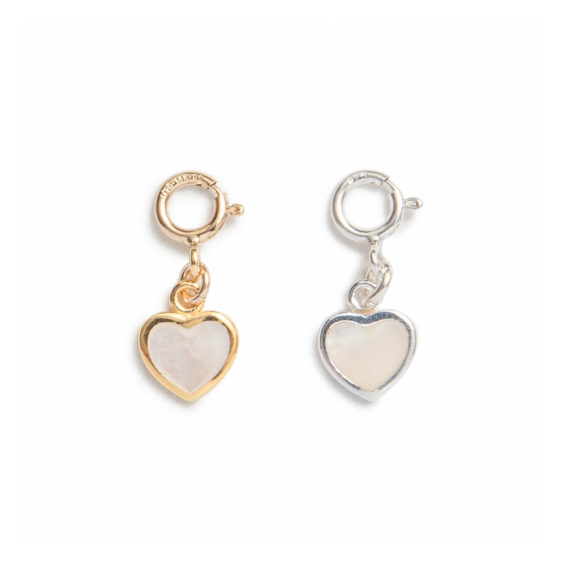 Mother-Of-Pearl Heart Charm
