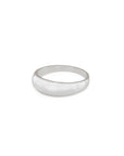 a sterling silver dome ring 