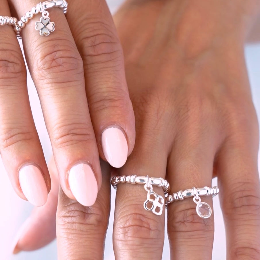 Bague Élastique à Breloque