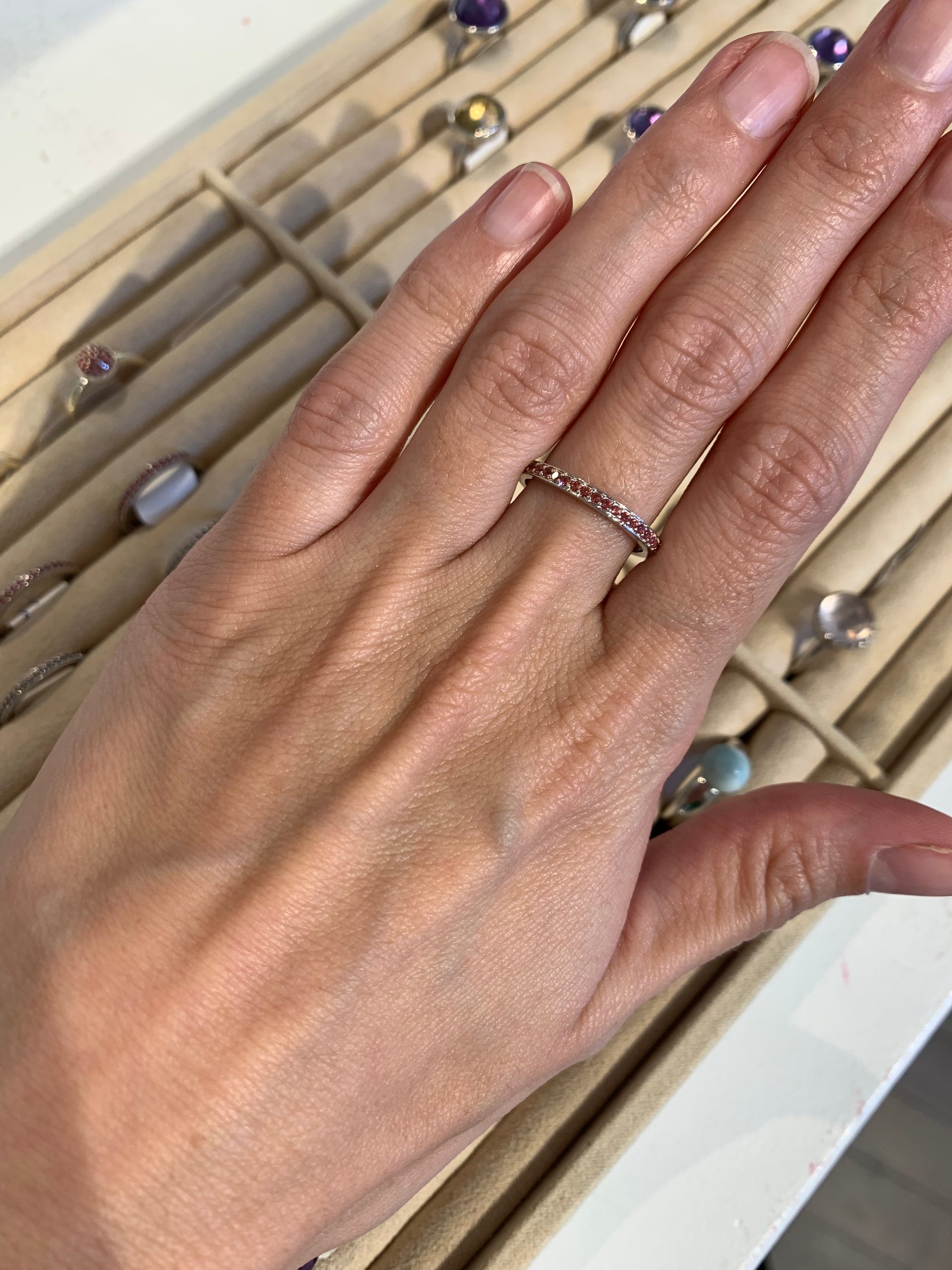 Half eternity rings