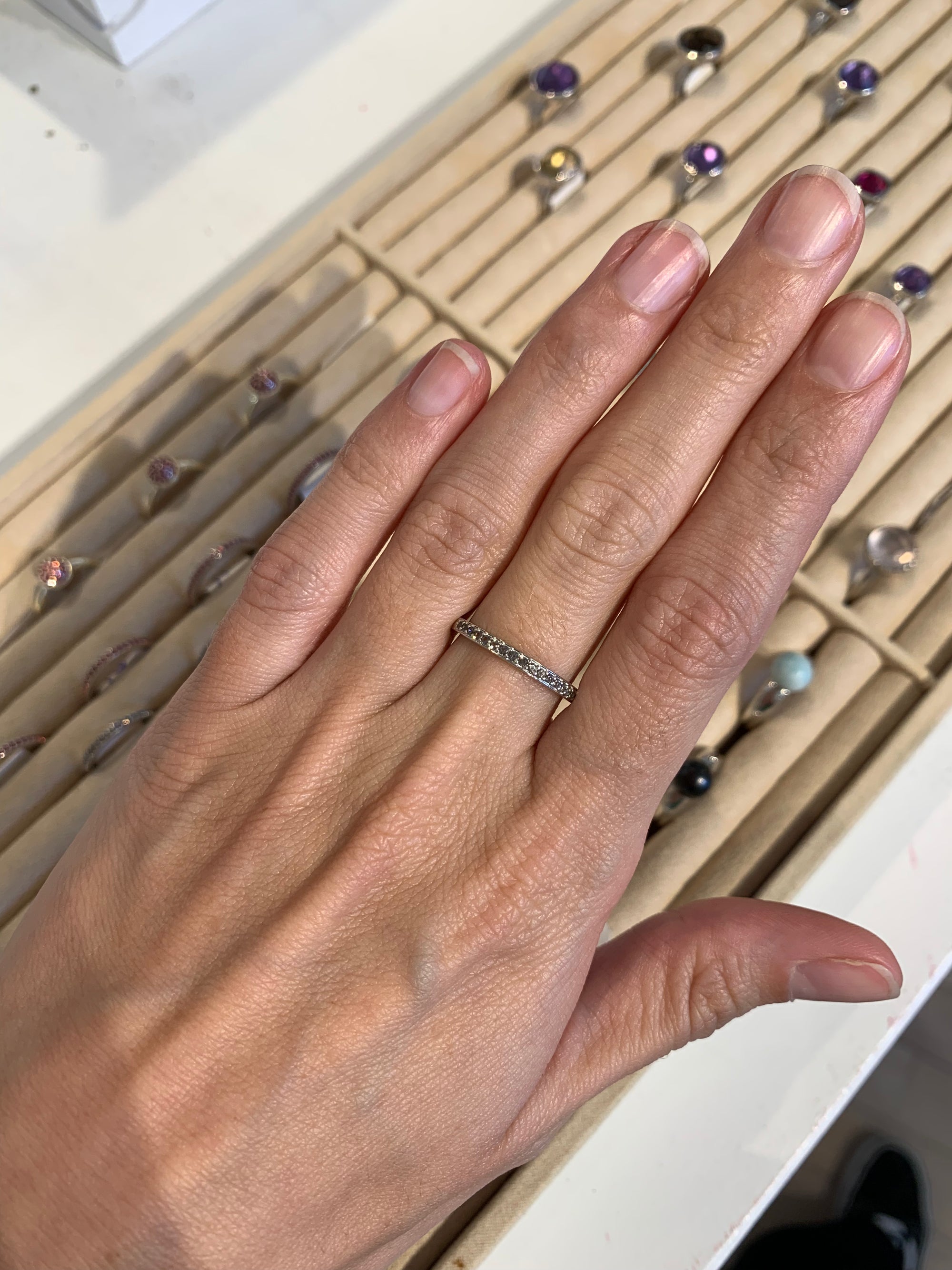 Half eternity rings