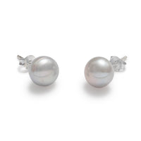 Women's Earrings White Freshwater Pearl 9mm handcrafted in canada  