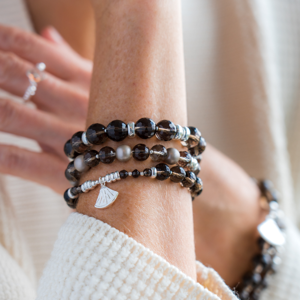 Be Candied Sterling Silver Beaded Bracelet 