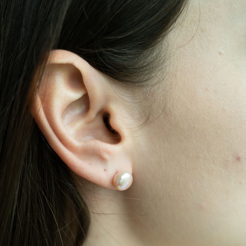 Earrings Freshwater Studs 9mm
