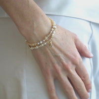 be gleamy women's bracelet freshwater pearls sterling silver 14kt gold vermeil handcrafted in canada  
