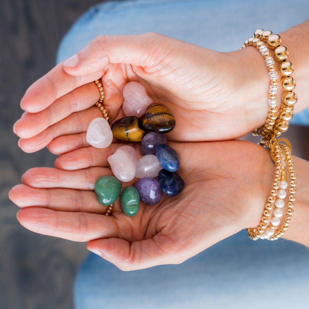 Small Heart in Purple Lepidolite stone