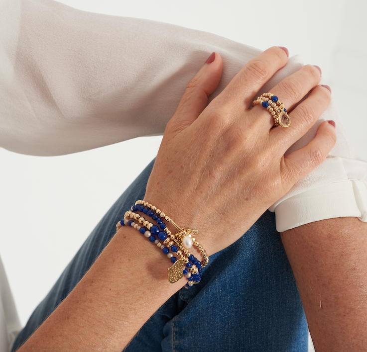 be stellar women's bracelet 14kt gold vermeil crystal handcrafted in canada  
