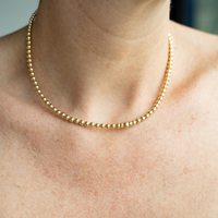 Be A Must Women's Beaded Necklace 14kt Gold Vermeil