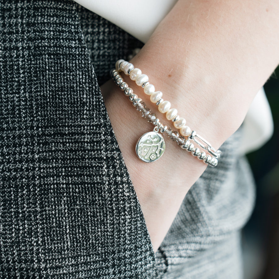 be effortless women's bracelet freshwater pearls sterling silver 14kt gold vermeil handcrafted in canada  