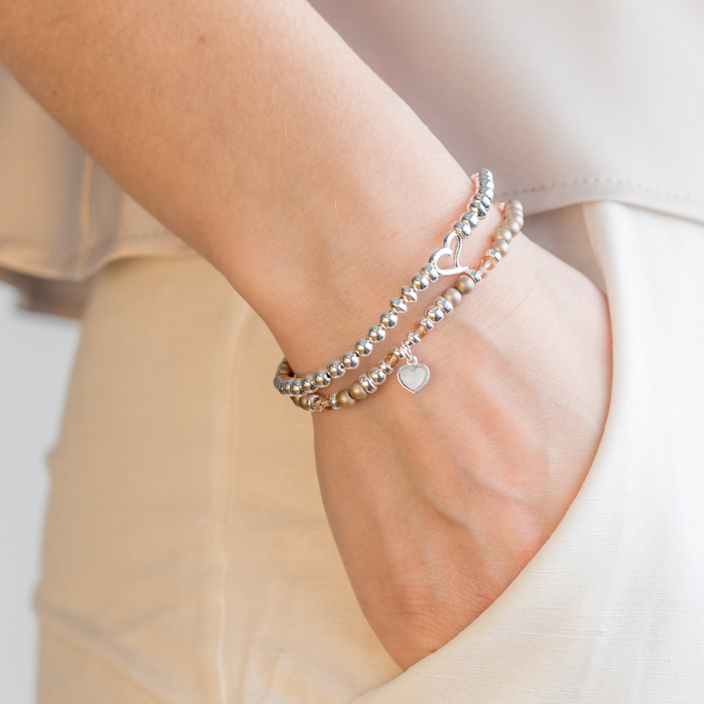 be in love women's bracelet sterling silver 14kt gold vermeil handcrafted in canada  