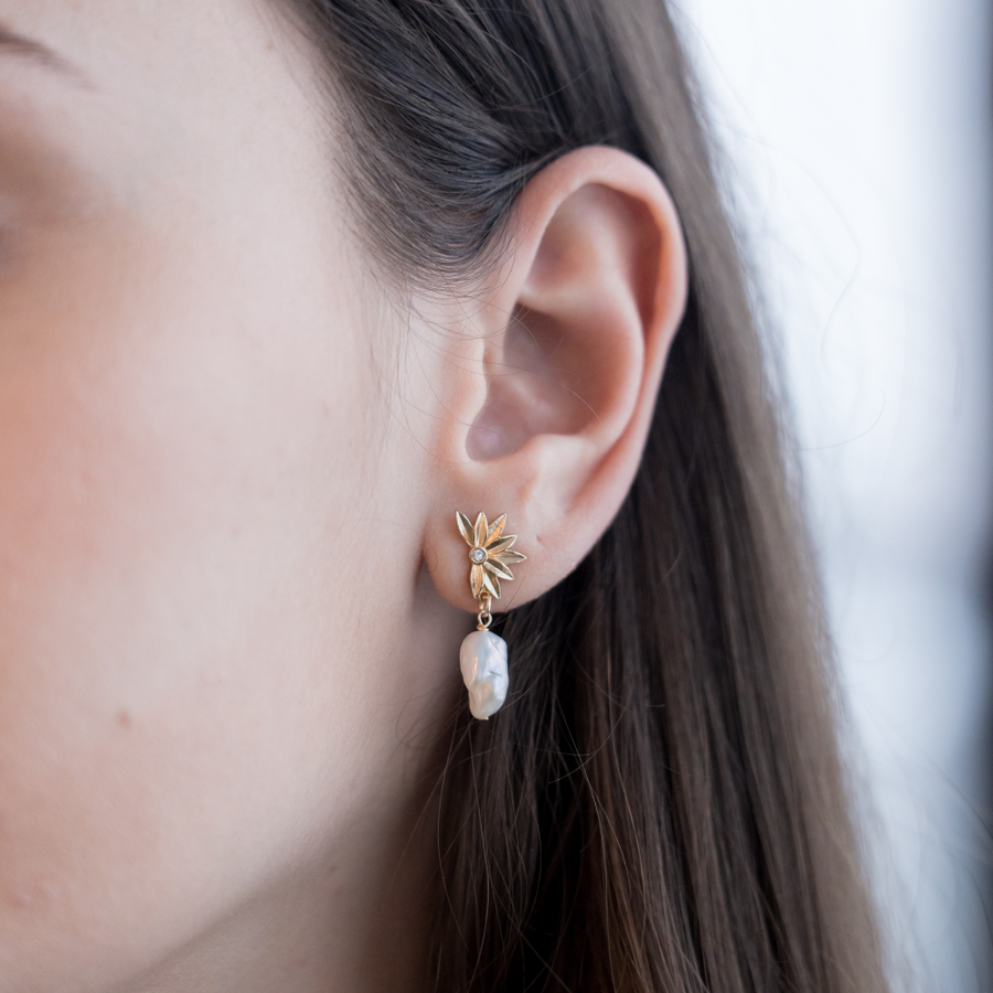Boucles d'Oreilles 1567 - Golden Garden