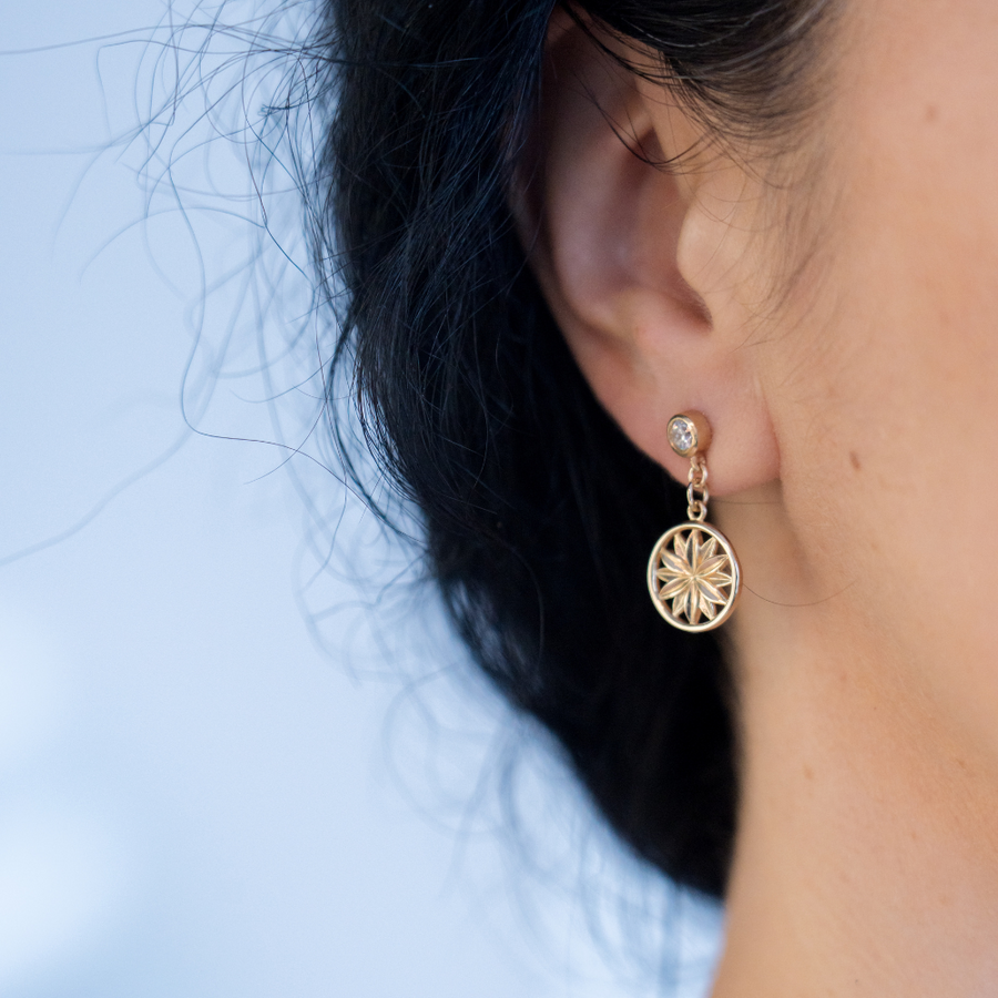 Boucles d'Oreilles 1568 - Golden Garden