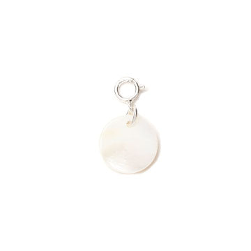 Mother-Of-Pearl Round Charm