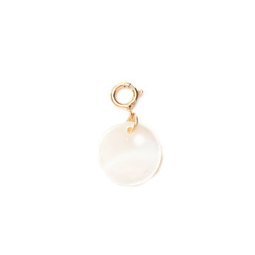 Mother-Of-Pearl Round Charm